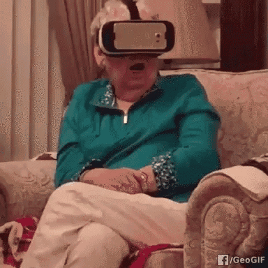 Shock Old Lady GIF - Shock OldLady VR - Discover &amp; Share GIFs