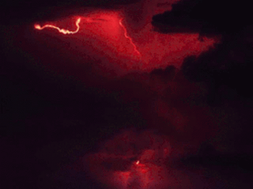 Red Lightning Strike GIF