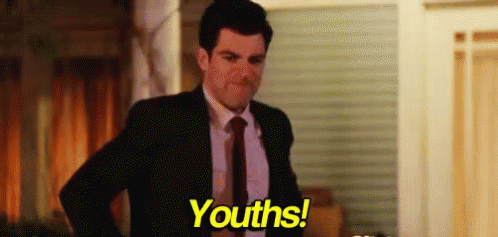 Schmidt running gif #2