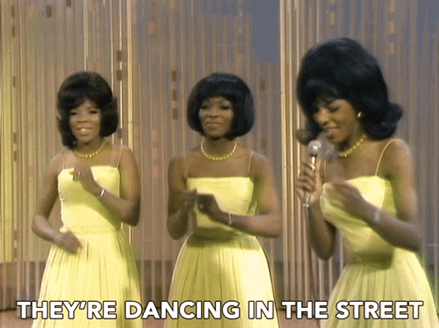 Theyre Dancing In The Street Martha And The Vandellas GIF -  TheyreDancingInTheStreet MarthaAndTheVandellas DancingInTheStreets -  Discover & Share GIFs