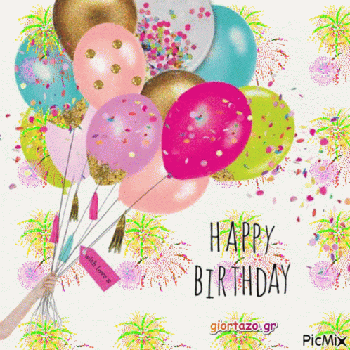 Happy Birthday Greetings GIF - HappyBirthday Greetings Balloons ...