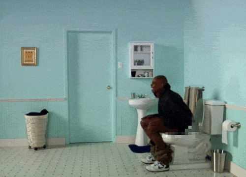 When You’re Having A Poo, And A Little Bit Of Water Squirts Into Your Butthole. GIF - Toilet GIFs