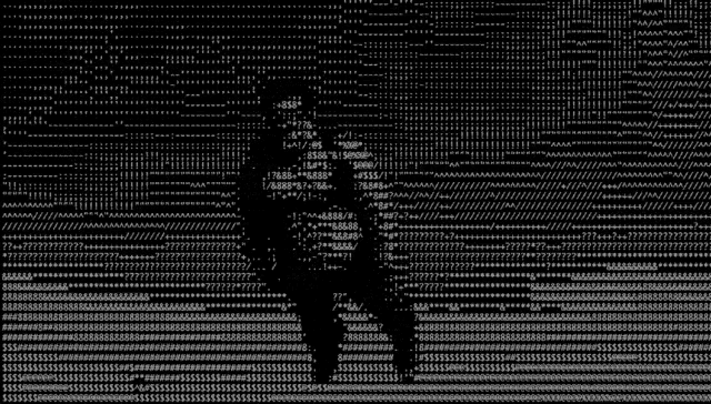 No Color Animated ASCII Art
