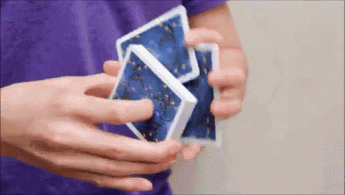 Clockworks Card Trick  GIF  Cards Hands Science Discover 