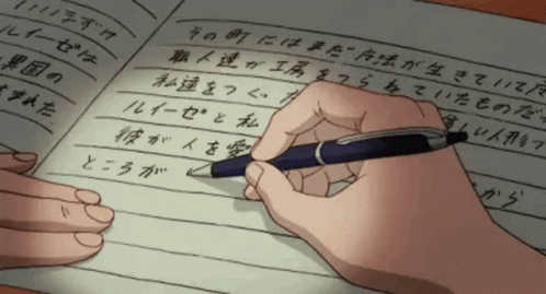 Writing Anime GIF - Writing Anime Cute - Descubre & Comparte GIFs