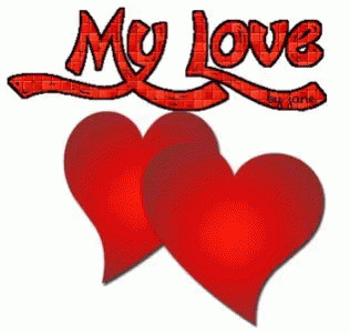 my love glittery gif