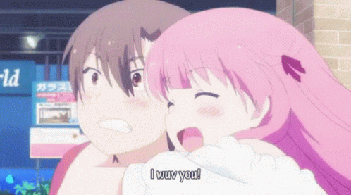 Anime Couple GIF - Anime Couple Hug - Discover & Share GIFs