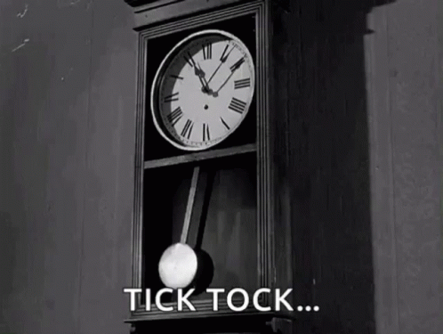 tick tock on the clock