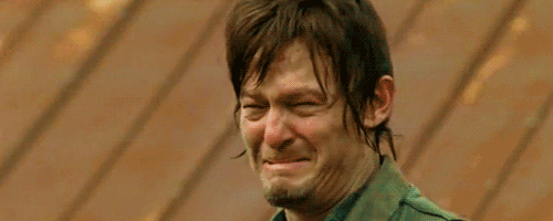 Image result for daryl crying gif