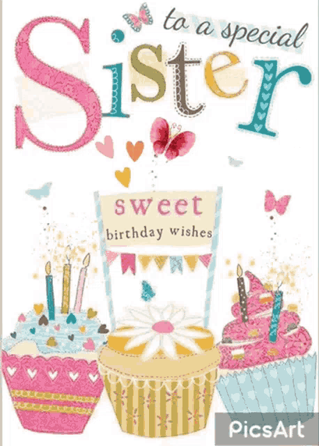 Happy Birthday Sister GIF - HappyBirthday Sister Hbd - Discover & Share ...