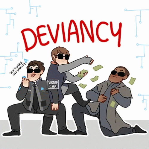 A fan-made gif of the main characters from Detroit: Become human, emphasizing their deviancy.