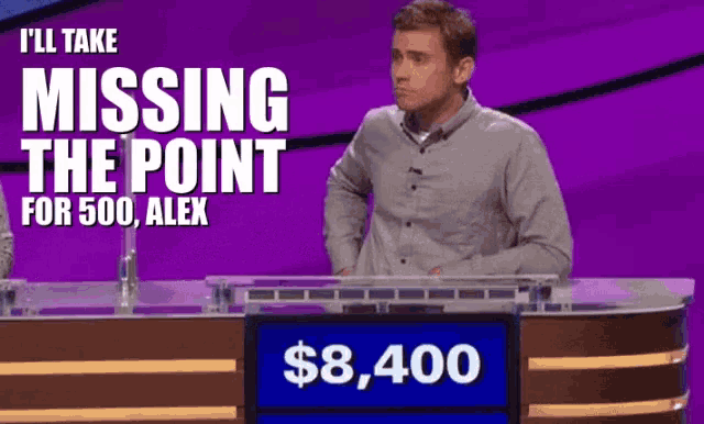 Missing The Point Jeopardy GIF - MissingThePoint Jeopardy GIFs
