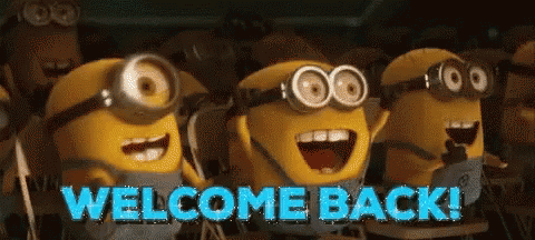 Welcome Back Minions GIF - WelcomeBack Minions Happy - Descubre ...