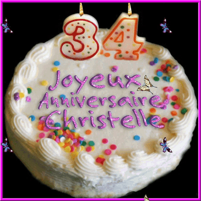 Joyeux Anniversaire Christelle Happy Anniversary Christelle Gif Joyeuxanniversairechristelle Happyanniversarychristelle Cake Discover Share Gifs