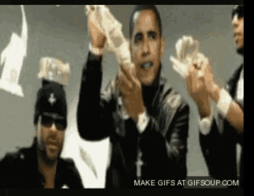 Obama Throwing Money GIF - Obama ThrowingMoney - Discover & Share GIFs