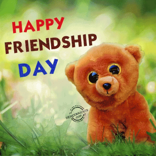 happy friendship day teddy bear