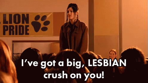 Image result for Mean Girls lesbian crush gif