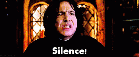 Snape Harrypotter GIF - Snape Harrypotter Silence - Discover & Share GIFs