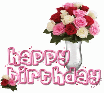 Happy Birthday Roses GIF - HappyBirthday Roses Flowers - Discover ...