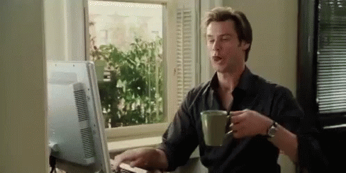 Jim Carrey Coffee GIF - JimCarrey Coffee EssayWriting GIFs