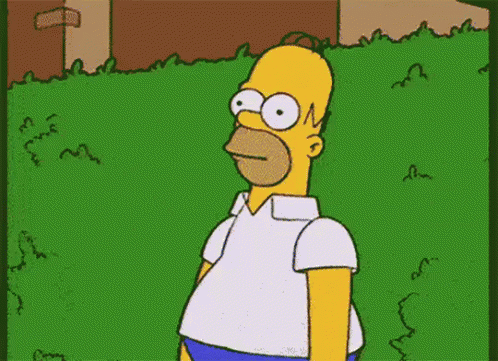 Homer Disappears Into A Hedge GIF - HomerSimpson Homer Disappears GIFs