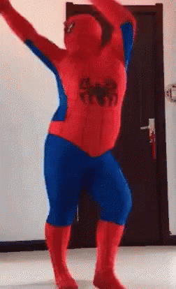 Spiderman Captain America Gif Spiderman Captainamerica Dance - Gambaran
