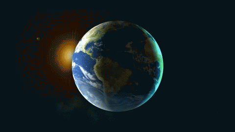 animated spinning earth background