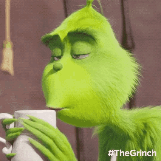 Grinch Tired GIF - Grinch Tired Coffee GIFs