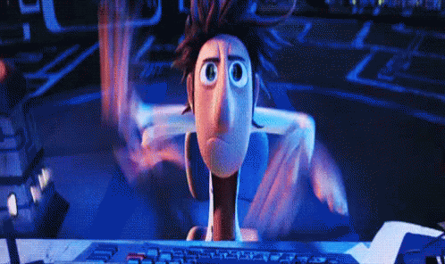 Working Hard GIF - CloudyWithAChanceOfMeatballs Type Computer - Discover &amp;  Share GIFs
