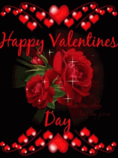 Happy Valentines Day Roses GIF - HappyValentinesDay Roses RedRoses ...
