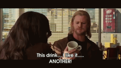 Thor Doesn't Quite Understand How Coffee Works! GIF - Thor Coffee Funny ...