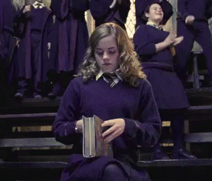 Image result for harry potter reading gif
