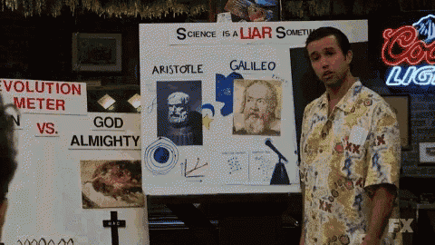 Image result for it's always sunny science is a bitch gif