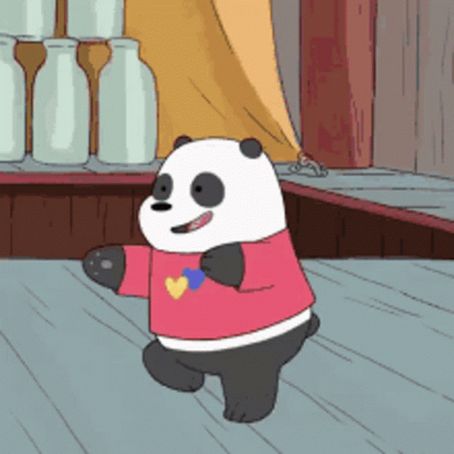 We Bare Bears Panda GIF - WeBareBears Panda Dancing - Discover & Share GIFs