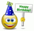 Happy Birthday Smiley GIF - HappyBirthday Smiley Party - Discover ...