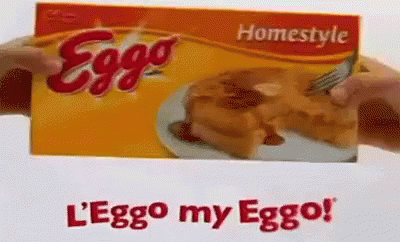 Image result for let go of my eggo gif