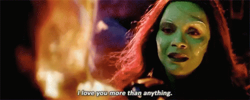 Image result for quill gamora gif