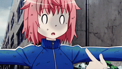 Anime biting gif