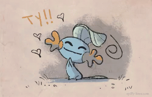 多謝 Gif Thankyou Mudkip Pokemon Discover Share Gifs