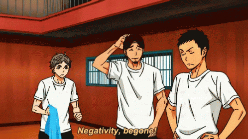 Negativity Be Gone GIF - Negativity BeGone Anime - Discover & Share GIFs