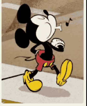 Caminar Mickey Mouse GIF - Caminar MickeyMouse Whistle - Discover & Share  GIFs