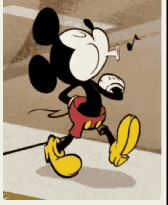 Caminar Mickey Mouse GIF - Caminar MickeyMouse Whistle - Discover & Share GIFs