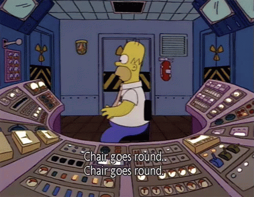 Bildresultat för homer simpson chair goes round