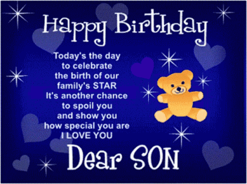 Happy Birthday Son Gifs Tenor