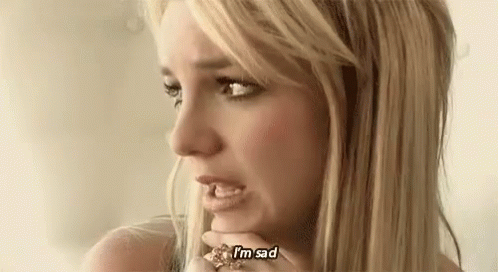 Sad GIF - BritneySpears Sad ImSad - Discover & Share GIFs