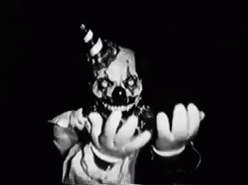 creepy clown gif creepy