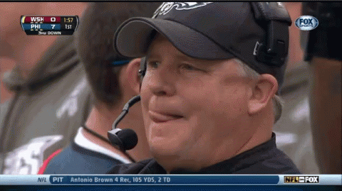 Chip Kelly GIF - ChipKelley Tongue Lick - Discover & Share GIFs