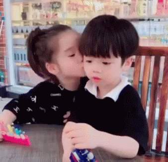 Cute Funny GIF - Cute Funny Kiss - Discover & Share GIFs