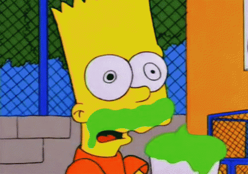 Image result for bart simpson squishee gif
