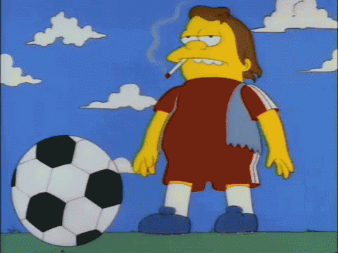 nelson soccer gif nelson soccer simpsons discover share gifs